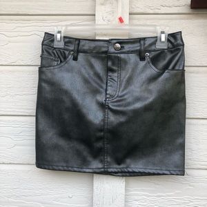 H&M Metallic Mini Skirt